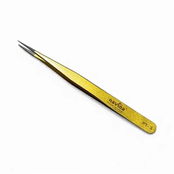 Producto - Pinza Recta Dorada PT-3 - Navina