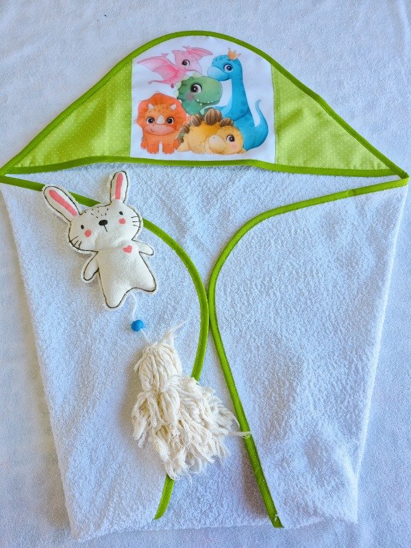 Producto - Toallon Diseño DINOS verde