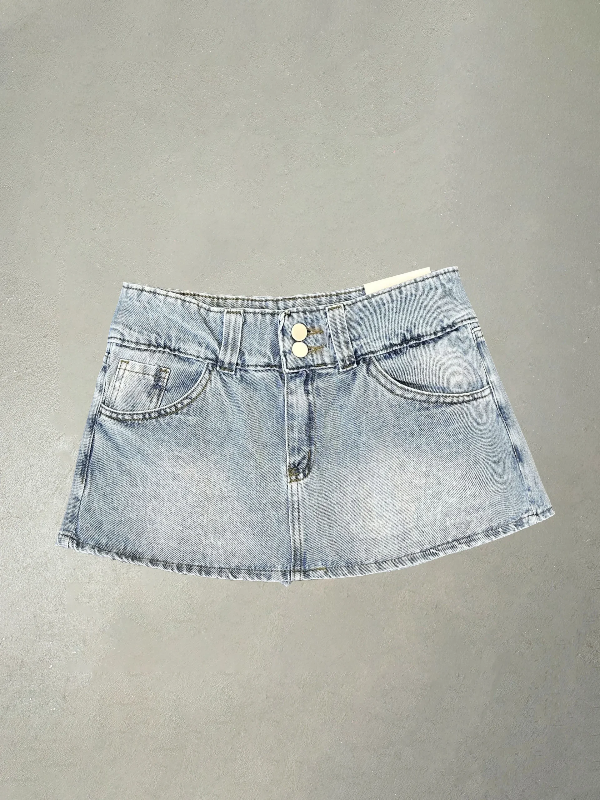 Producto - MINI SKORT BUTTONS CELESTE - 0