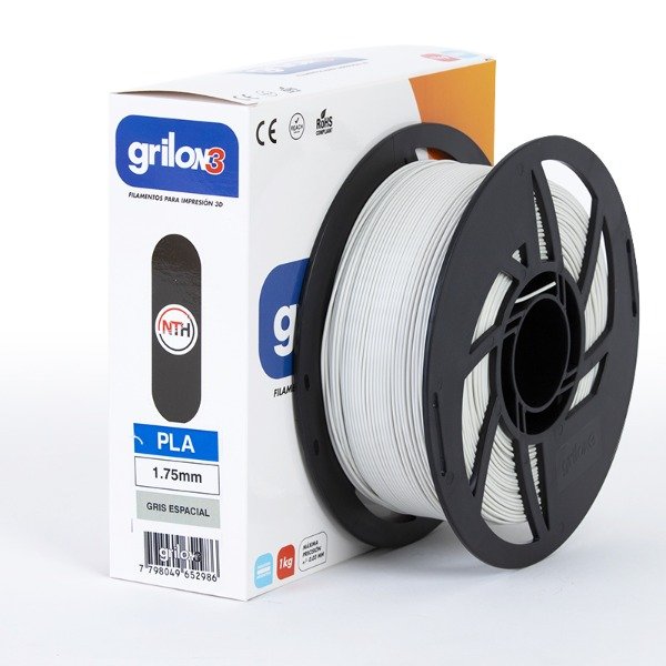 Producto - PLA Gris espacial 1.75 mm 1kg - Grilon3