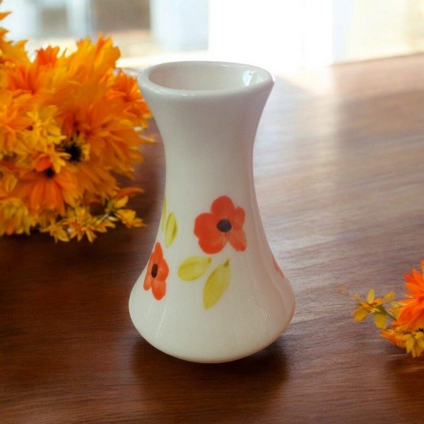 Producto - Florero difusor ceramica premium margarita naranja