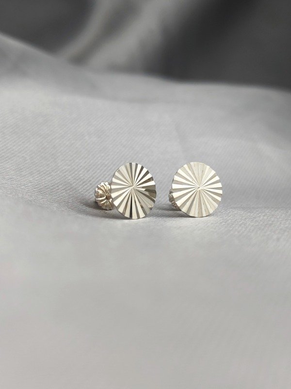 Producto - Aros Paragüitas Facetados planos Plata 925 - 0