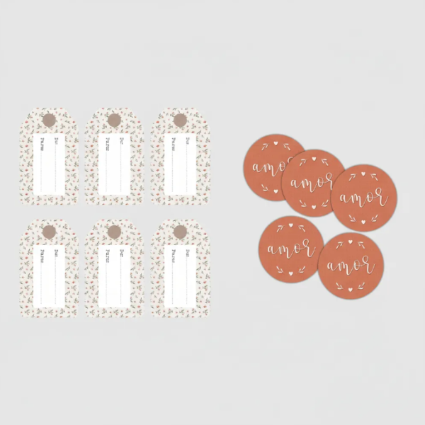 Producto - Kit Imprimible de Tags y Círculos PNG + Editable + PDF - 5