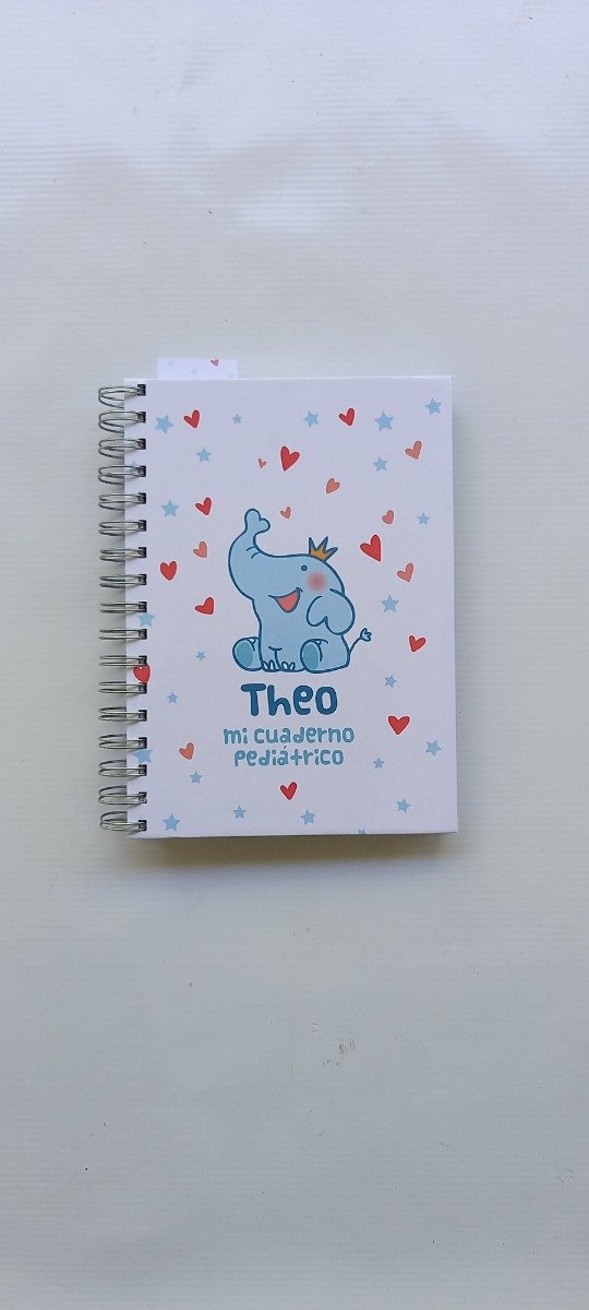 Producto - Cuaderno Pediatrico Elefante Celeste - 1