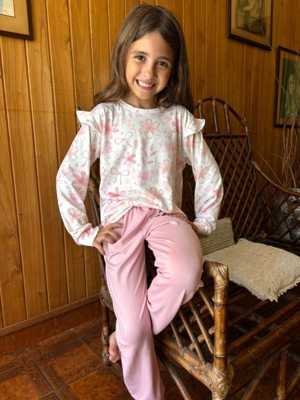 Producto - PIJAMA MOÑOS - (PANTALON ROSA)