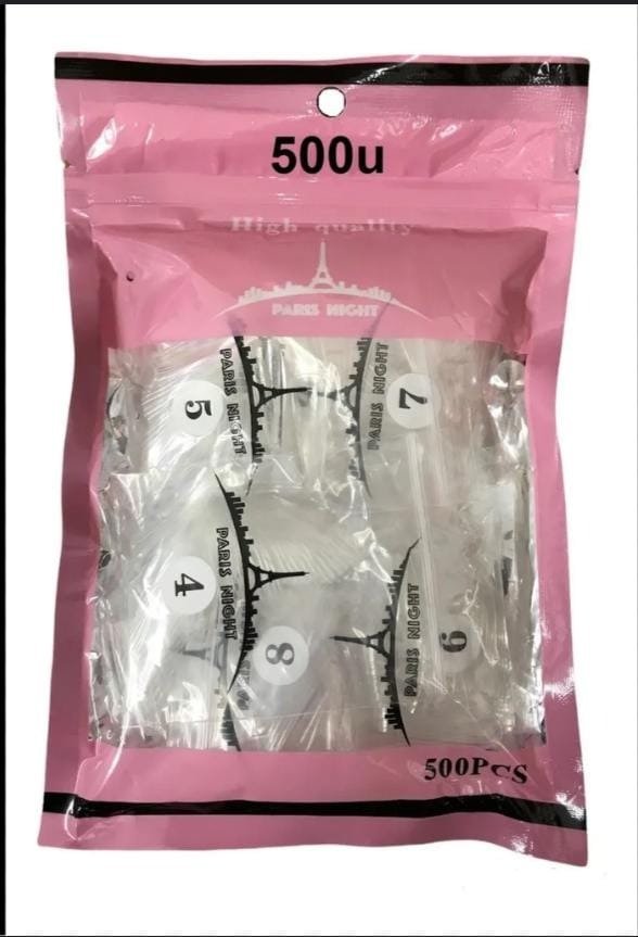 Producto - TIPS SOFT GEL PARIS NIGHT x500 CUADRADOS