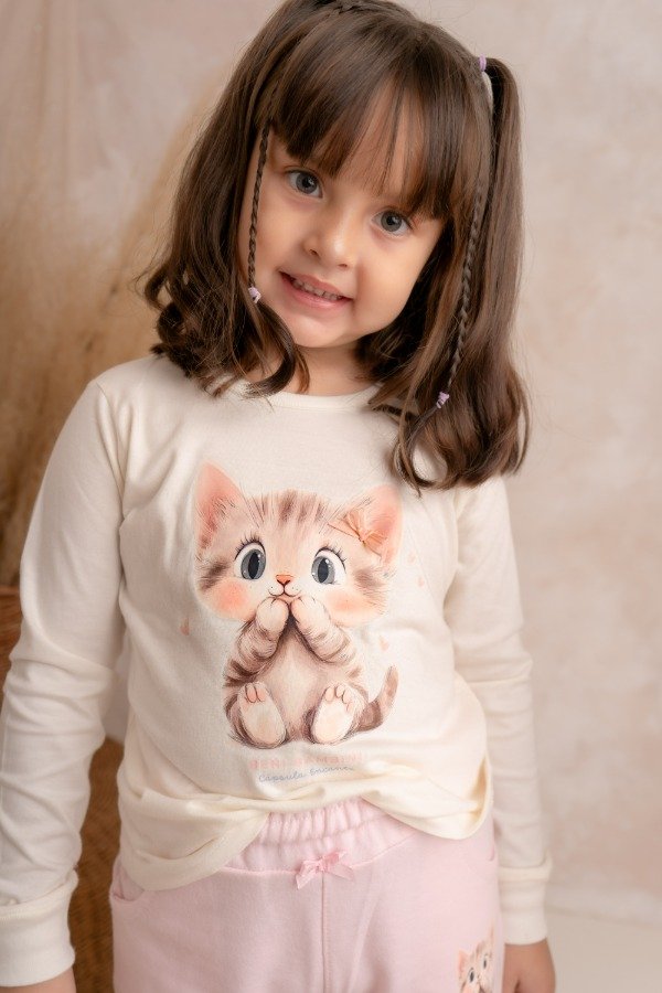 Producto - Remera Gatita basic niñas