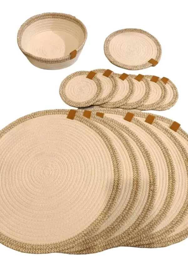 Producto - SET Individual + Posa Vaso +Panera + Posa Fuente