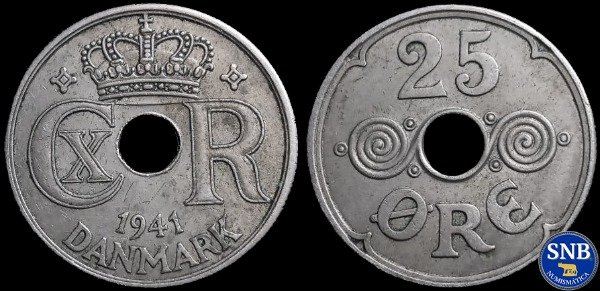 Producto - Islas Feroe - 25 Ore (1941) KM #5 - Ocupación Aliada Segunda Guerra Mundial