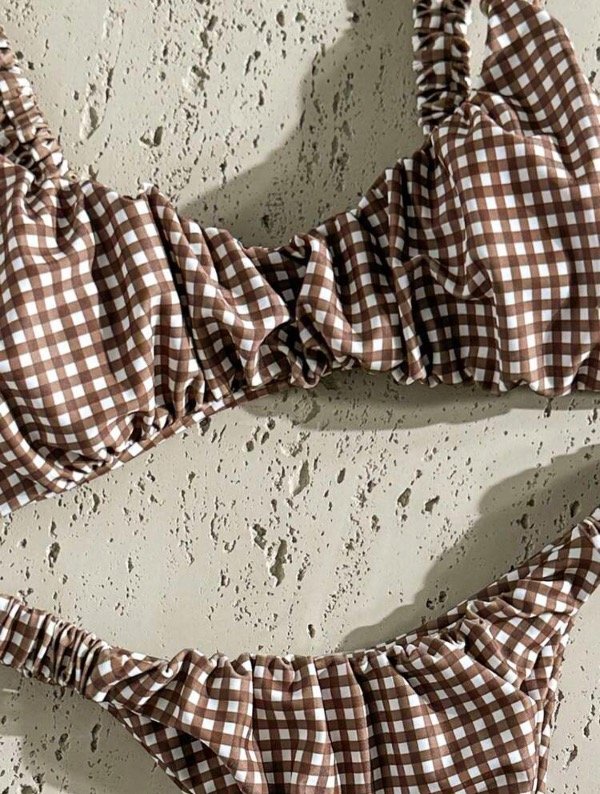 Producto - Bikinis cuadrille marrón - 2