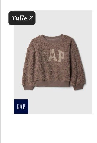 Producto - Buzo sherpa gap talle 2 chocolate