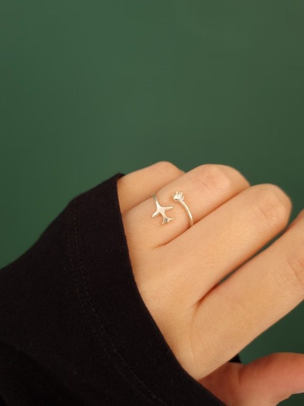 Producto - Anillo Avión regulable Plata925