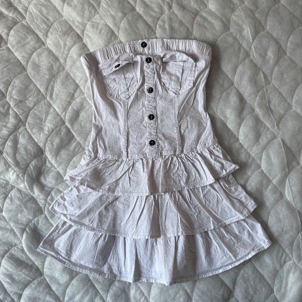 Producto - white strapple dress