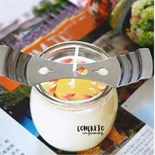 Producto - PORTA PABILO METAL CENTRADOR DE MECHA x2