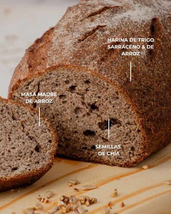 Producto - PAN DE TRIGO SARRACENO KETO CELULA COCINA X 800 GRS