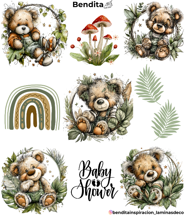 Producto - Bendita Plancha Ositos de la selva