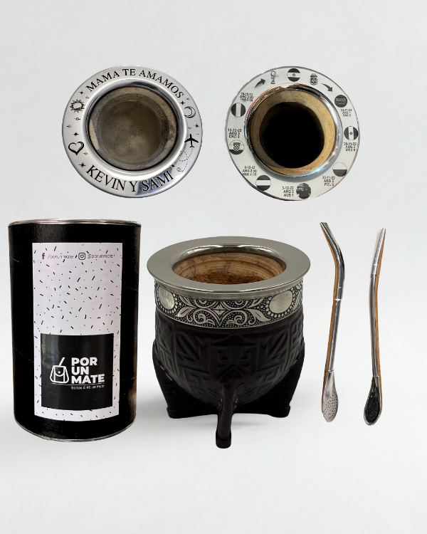 Producto - Imperial Labrado Personalizado + Bombilla ( Virola de alpaca)