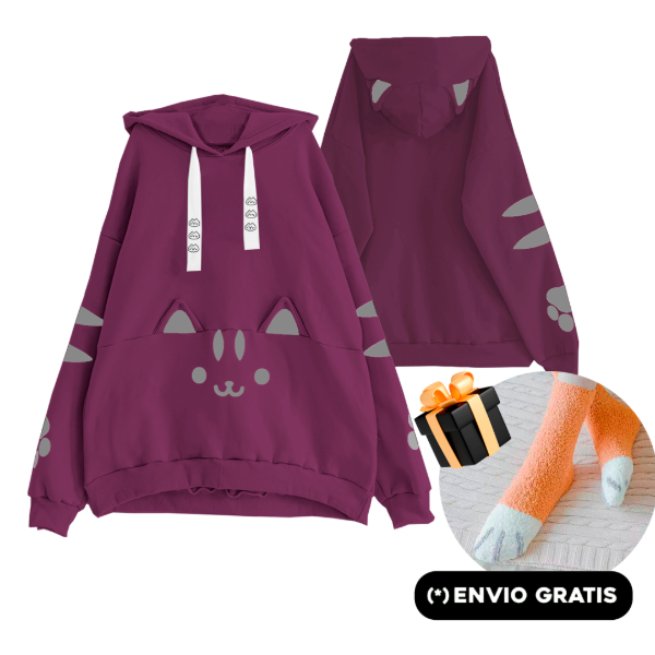 Producto - Buzo Gatito Nyan Violeta Grape Moda Harajuku