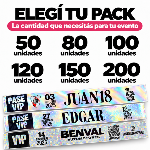 Producto - Pulseras Holográficas Personalizadas para Fiestas y Eventos - 2