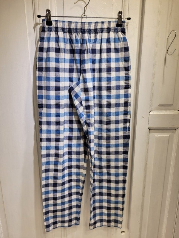 Producto - Pantalón ELEPANTS cuadrillé azul y blanco Talle 12/14 años - PRECIO: 12X
