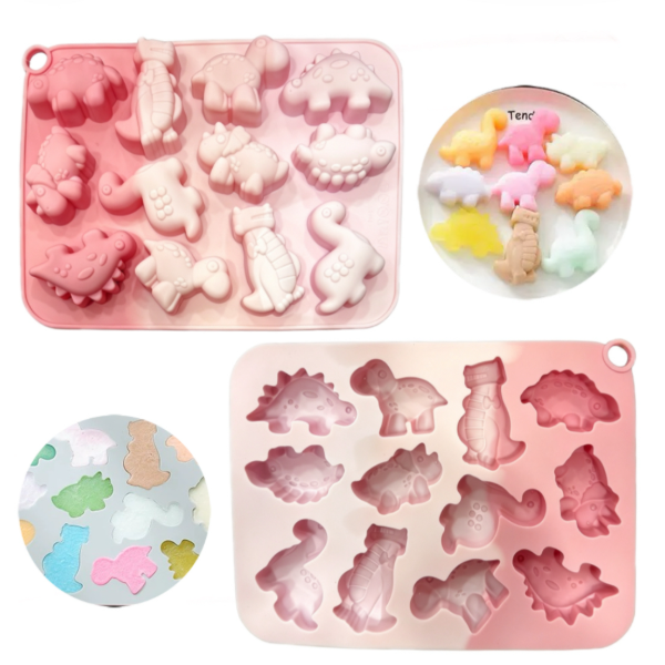 Producto - Molde dino varios x 12