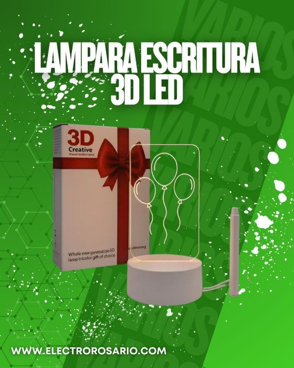 Producto - LAMPARA ESCRITURA 3D LED