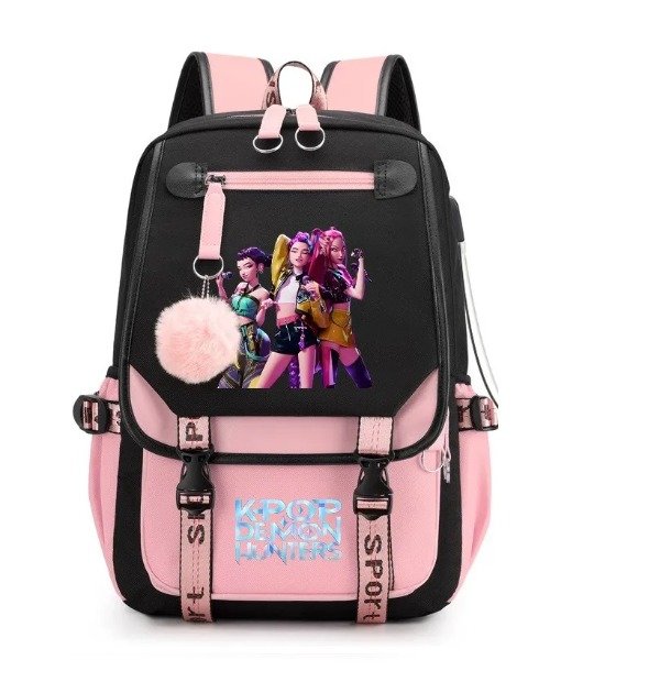 Producto - Mochila Guerreras Kpop 18 Pulgadas Calidad Premium Con Pompon Modelo 2