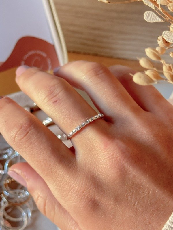 Producto - Anillo Elena Plateado