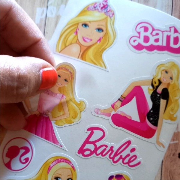 Producto - x30 Etiquetas BARBIE