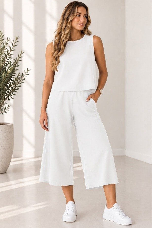 Producto - Conjunto de Lino Remera sin Mangas - 6