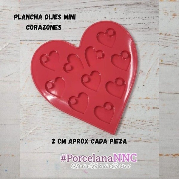 Producto - Plancha de dije corazón MR465