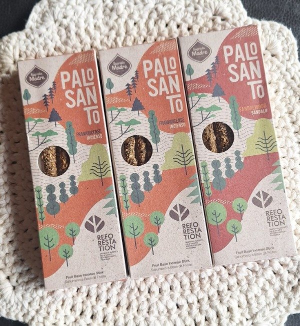 Producto - Sahumerios palo santo corto x 4 sagrada madre
