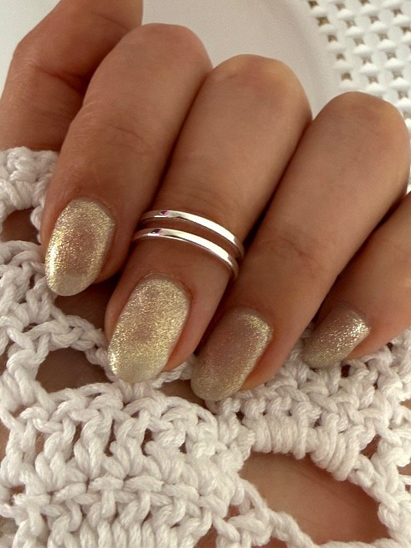 Producto - NB805 Anillo falange doble acero blanco