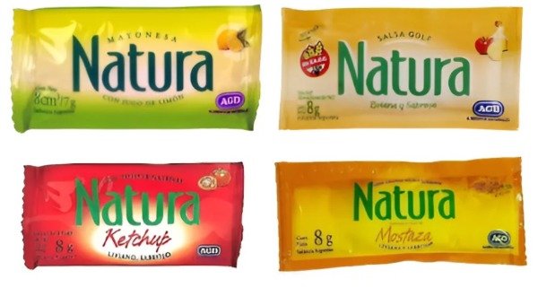 Producto - MAYONESA + MOSTAZA + KETCHUP + SALSA GOLF NATURA x cajas de 192u c/u