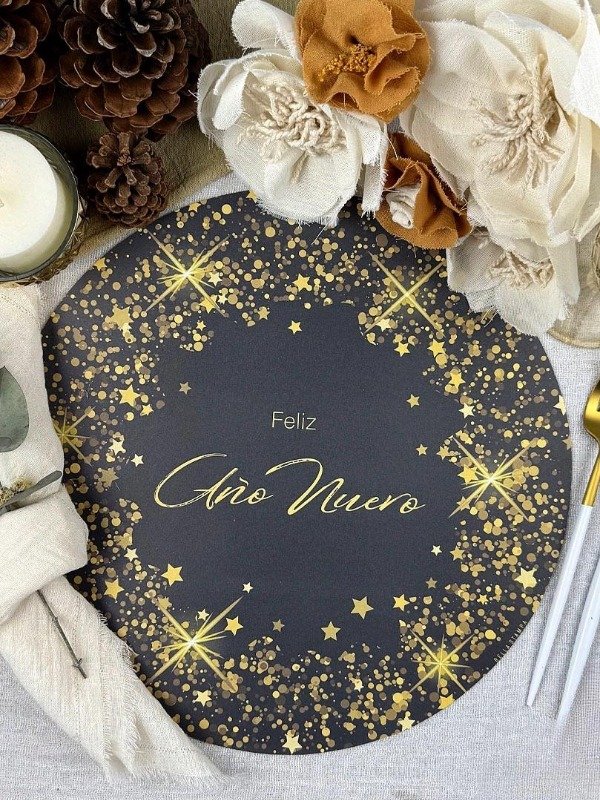 Producto - Platos De Sitio De Papel Pack x 50 Uni. Navidad