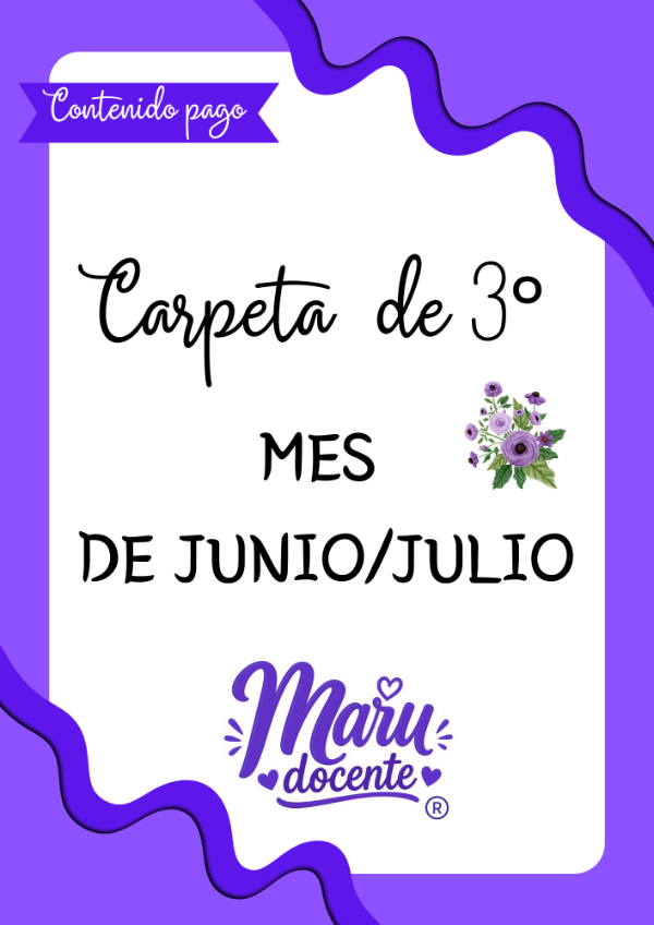 Producto - CARPETA TERCERO JUNIO/JULIO