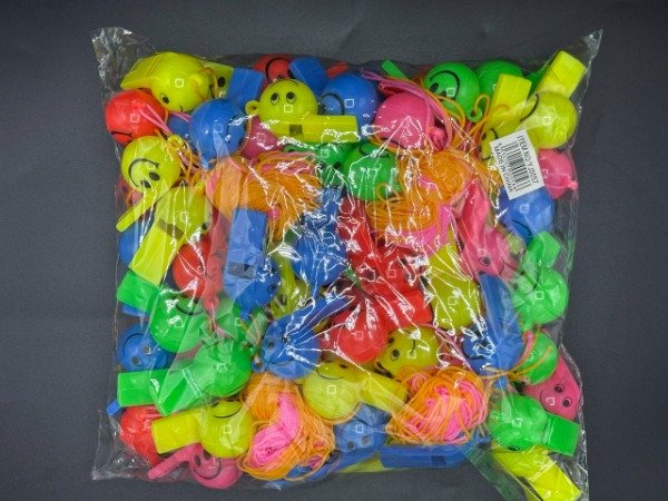 Producto - YJ0057 Silbatos Plasticas Emoticon 100U