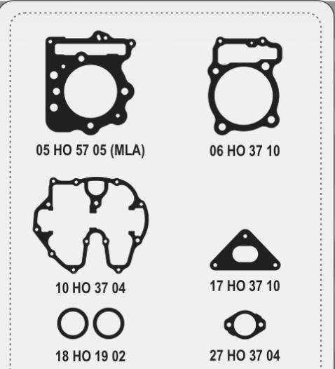 Producto - JUNTAS DE CABEZAL (CON ORING) HONDA NX 400  (VARIAS, LEER DESCRIPCION) - ALFA