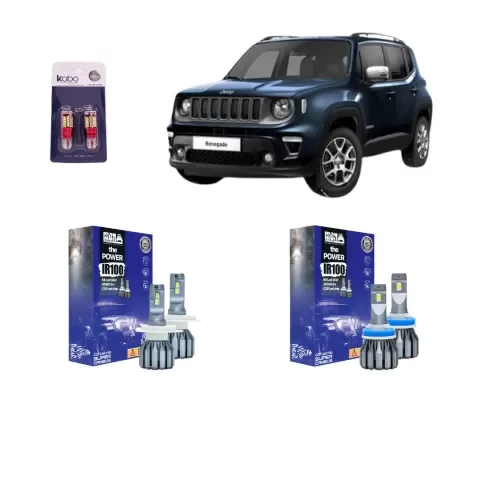 Producto - Kit Cree Led IR100 Luz Baja Alta Y Antiniebla Jeep Renegade