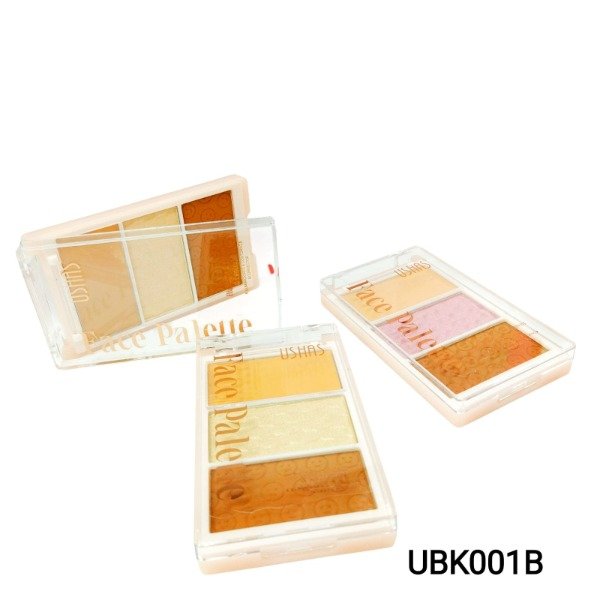 Producto - Iluminador en paleta con 3 colores ushas UBK001B