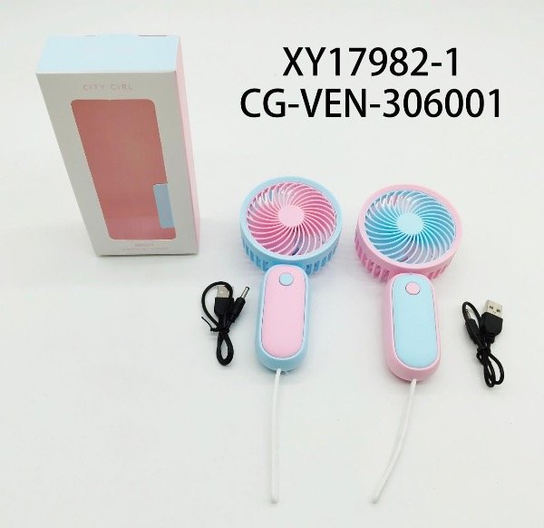 Producto - VENTILADOR PORTATIL, 2 COLORES CITY GIRL XY17982-1168