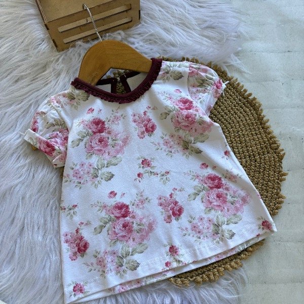 Producto - Camiseta Rufina en color bordo hasta 3 años - 0