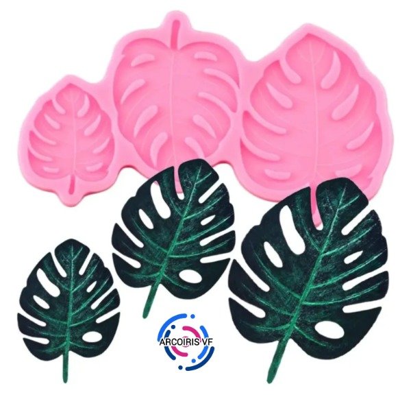 Producto - Molde 3 hojas tropicales