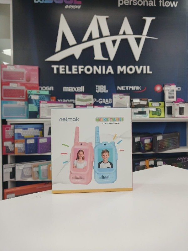 Producto - Walkie Talkies C/Camara Azul y Rosa Netmak NM-WALKIE