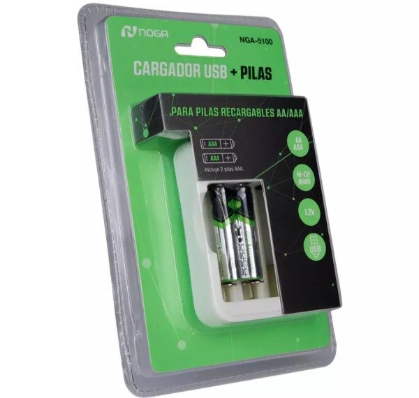 Producto - Cargador Pilas Recargables Noga Net - 0