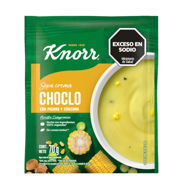 Producto - SOPA KNORR CREMA CHOCLO/PUERRO 10u x 70g