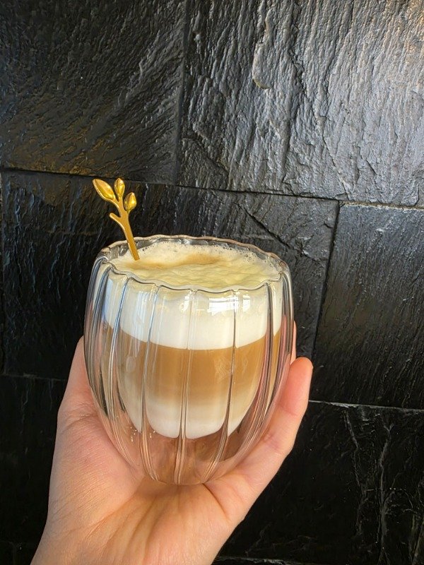 Producto - Vaso de vidrio doble fondo acanalado 250ml