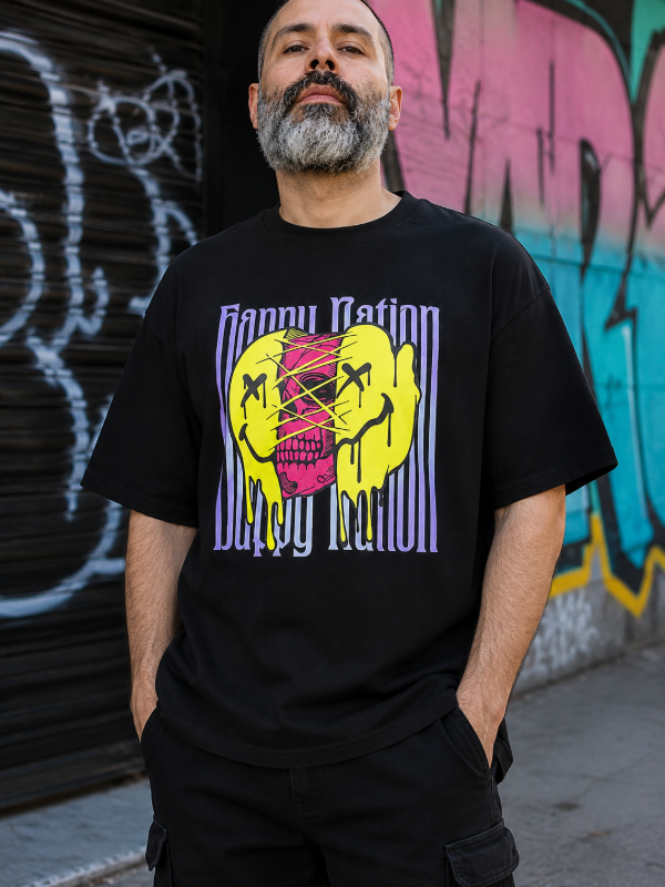 Producto - Remera Oversize Happy Nation