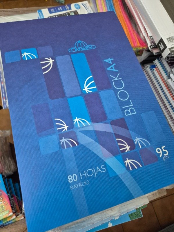 Producto - Block A4 Congreso 80 hojas RAYAS