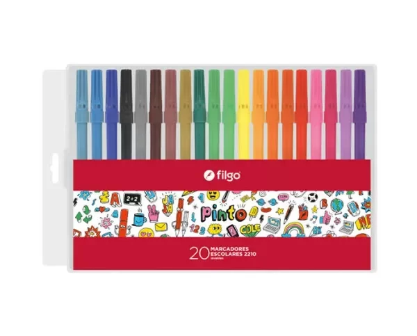 Producto - FIBRA FILGO ESCOLAR 2210 PINTO x20 Largas